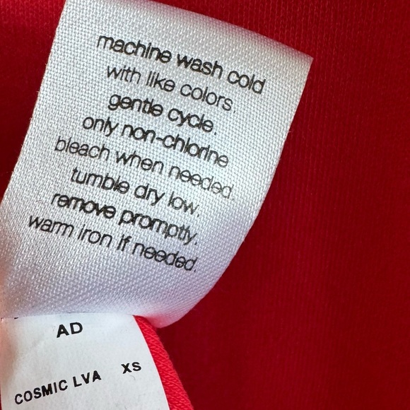 ELIZABETH AND JAMES Cosmic Lava Cotton Sleeveless Tank Midi Dress Red-Orange XS - Picture 6 of 6